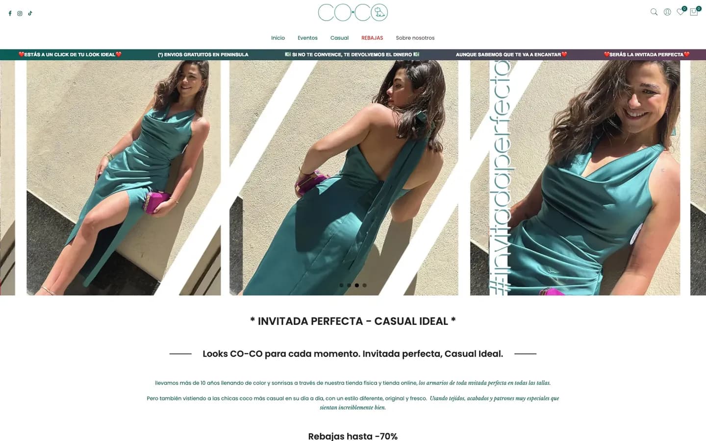 Tienda online de Coco, construida por Likin