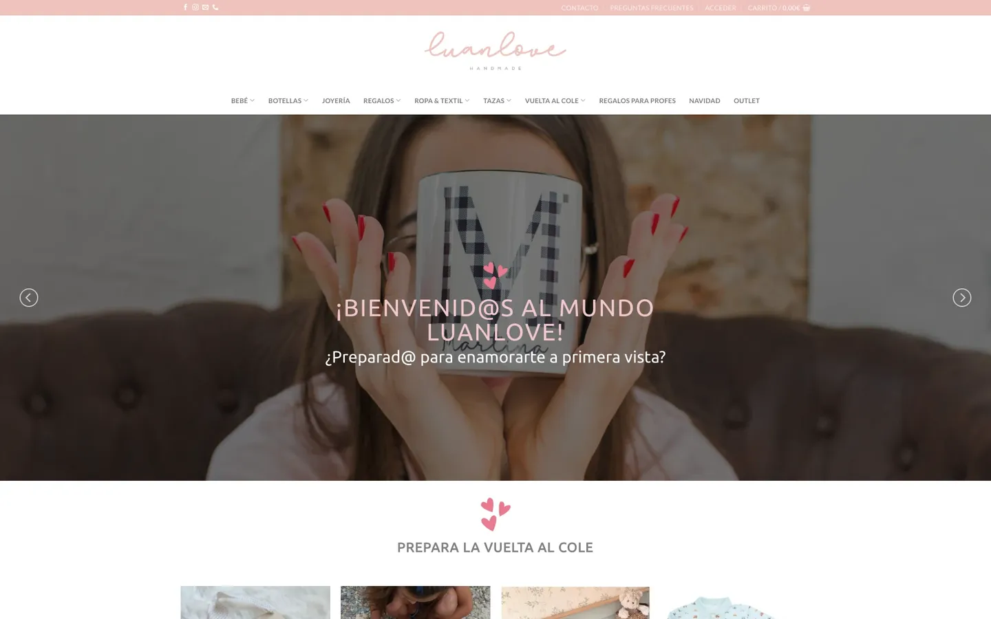 Tienda online de Luanlove, construida por Likin